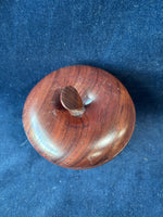 (A)Hand Turned Apple Shaped Trinket Box