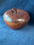 (A)Hand Turned Apple Shaped Trinket Box