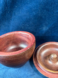 (B)Hand Turned Apple Shaped Trinket Box