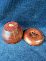 (B)Hand Turned Apple Shaped Trinket Box