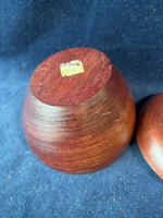 (B)Hand Turned Apple Shaped Trinket Box