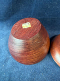 (B)Hand Turned Apple Shaped Trinket Box