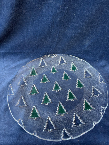 Round Christmas Tree Serving Platter