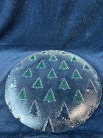 Round Christmas Tree Serving Platter