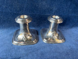 Pair Of Princess WM Rogers & Son Silver-plated Candle Sticks