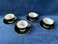 Adderley Bone China Cup And Saucer Set- 8 Pcs