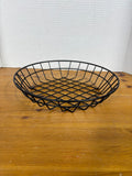 Black Round Wire Fruit Basket