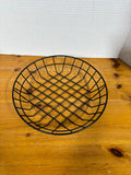 Black Round Wire Fruit Basket