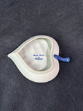 Blue And White Ceramic Leaf-Shaped Trinket Dish