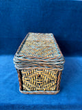 Lidded Woven Wicker Basket