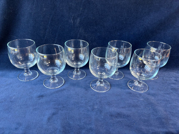 Set Of 7 Short Footed Glasses