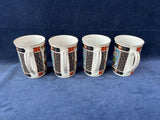 Set Of 4 Imari Coffee Mugs