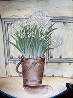 Flowers In Pot Decorative Plate
