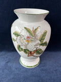 White And Green Floral Vase