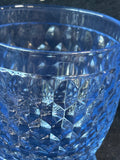Set Of 3 Villeroy & Boch Boston Blue Double Old-Fashioned Rocks Glasses Diamond