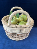 Woven Handled Basket With Filler Fruit *Read Description*