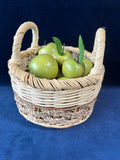 Woven Handled Basket With Filler Fruit *Read Description*