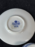 Coalport Porcelain "Willow" Miniature Cup, Saucer, Side Plate-3 PCs