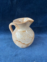 Small Speckled Glazed Pottery Pitcher