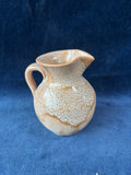 Small Speckled Glazed Pottery Pitcher