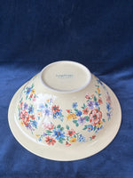 Longaberger Pottery Spring Floral Large Round Serving Bowl