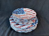 16-Piece Pier 1 Floral Flag Melamine Plate Lot