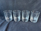Set Of 4 School Of Fish Old Fashioned Glasses