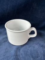 Dansk Cafe Blanc Flat Cup And Saucer Set- 12 Pieces (2 Sets available, Priced Individually)