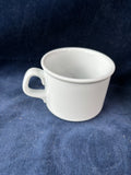 Dansk Cafe Blanc Flat Cup And Saucer Set- 12 Pieces (2 Sets available, Priced Individually)