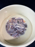 Hallmark Thomas Kinkade Village Christmas Snowman Candy Basket Bowl