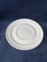 Dansk Cafe Blanc Flat Cup And Saucer Set- 12 Pieces (2 Sets available, Priced Individually)