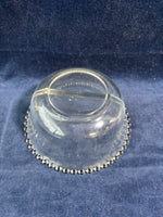 Imperial Glass Candlewick Divided Mayo Mayonnaise Bowl With 1 Spoon