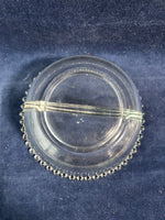 Imperial Glass Candlewick Divided Mayo Mayonnaise Bowl With 1 Spoon