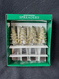 Boston Warehouse Christmas Tree Spreaders Knife Set of 4