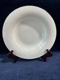 Set Of 4 Mikasa White Lines Composure Shallow Bowls (3 Sets Available, Priced Individually)