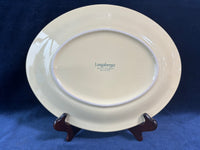 Longaberger Pottery Spring Floral Oval Platter