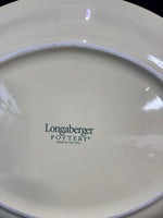 Longaberger Pottery Spring Floral Oval Platter