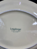 Longaberger Pottery Spring Floral Oval Platter