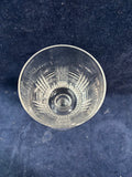 Set Of 6 Tiffin Cut Crystal Water Goblets