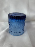 Mikasa Style Tender Leaves Cobalt Blue Low Ball Glasses Set Of 4 (2 Sets Available, Priced Individually)