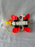1962 Fisher Price Tippy Toe Turtle Pull Toy #773
