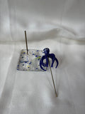 Blue Octopus Figurine On Stand