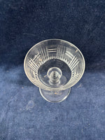 Set Of 5 Tiffin Cut Glass Sherbet Glasses