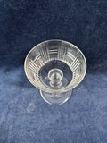 Set Of 5 Tiffin Cut Glass Sherbet Glasses