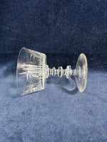 Set Of 5 Tiffin Cut Glass Sherbet Glasses