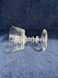 Set Of 5 Tiffin Cut Glass Sherbet Glasses