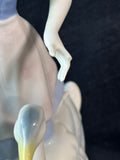 Gerold Porzellan Bavaria Western Germany Woman Girl With Geese Figurine *Read Description*
