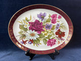 Weatheby Royal Falcon Decorative Oval Platter Floral England