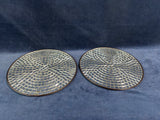 Pair Of World Market Mosaic Round Tiles