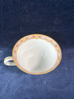 4 Piece Cherry China Teacup And Saucer Set